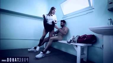 Cheating Gym Teacher and his 18yo Student Fuck Hard
