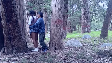 Old peasant fucks young college girl in the field