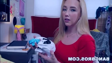 All natural blondie Samantha Rone fucked